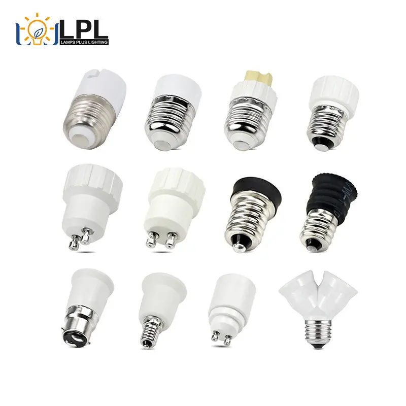 LED 라이트 홀더 변환기, E27, E14, GU10, G9, E12, B22, AC 110V-220V 소켓 어댑터, 램프 홀더, LED 옥수수 램프, 스팟 전구용, 1 개 