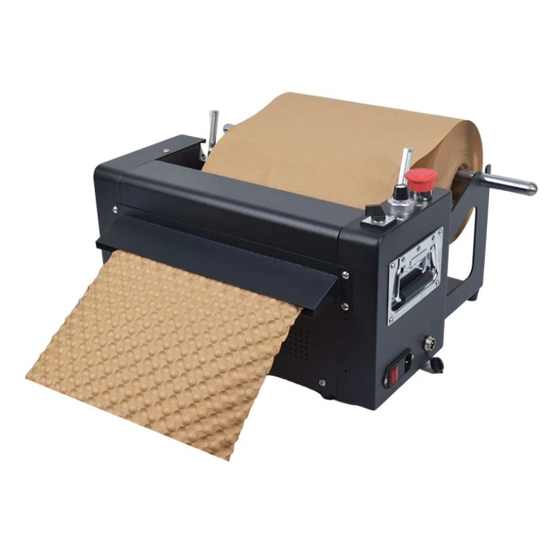 Professional Manufacturer Invention Automatic Making Pad Cushion Packaging Void Fill Kraft Paper Bubble Wrapping Machine