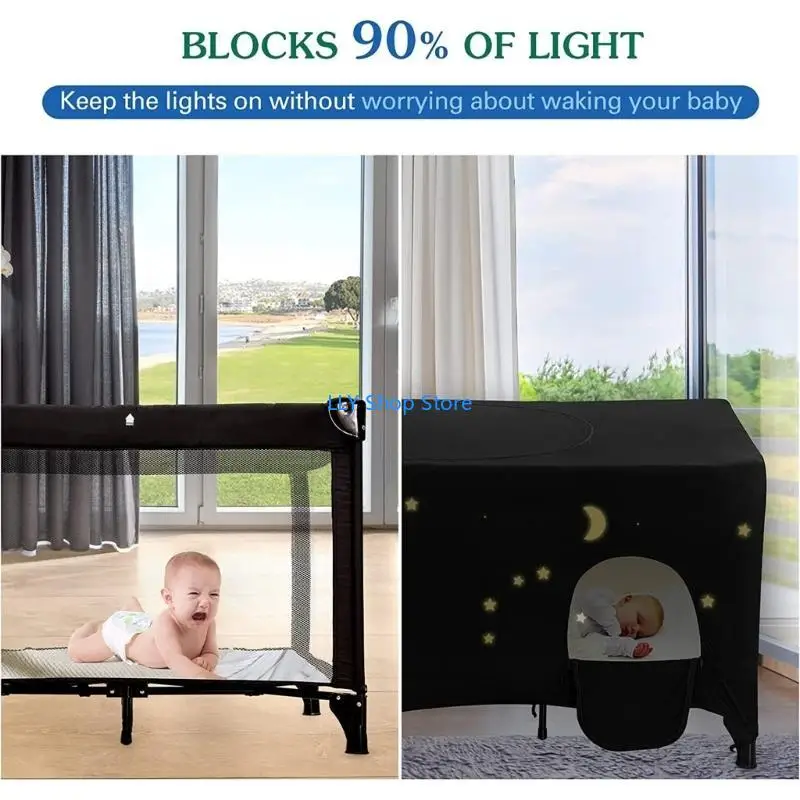 T8UD Dễ dàng lắp đặt Hộp che nắng cho Lều cũi trẻ với tính năng thoáng khí và làm tối màu