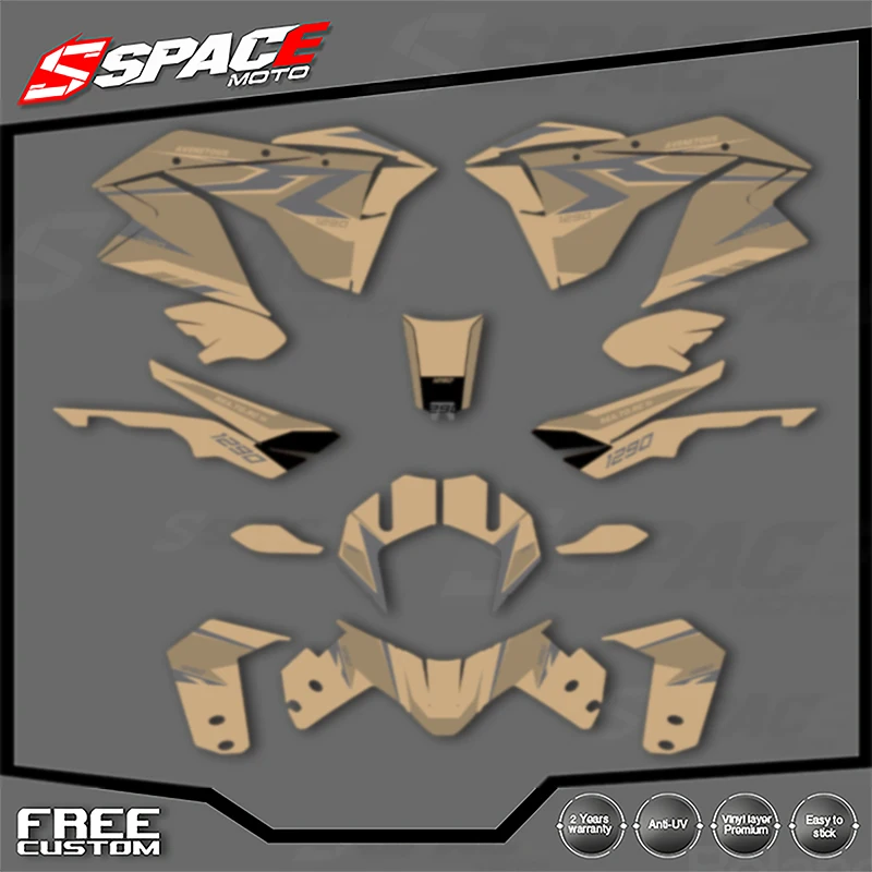

SPACE Custom Motorcycle Graphics For KTM 2017 2018 2019 2020 ADV1290-R-S 17-20 ADV1290 Decal Stickers Kits 009