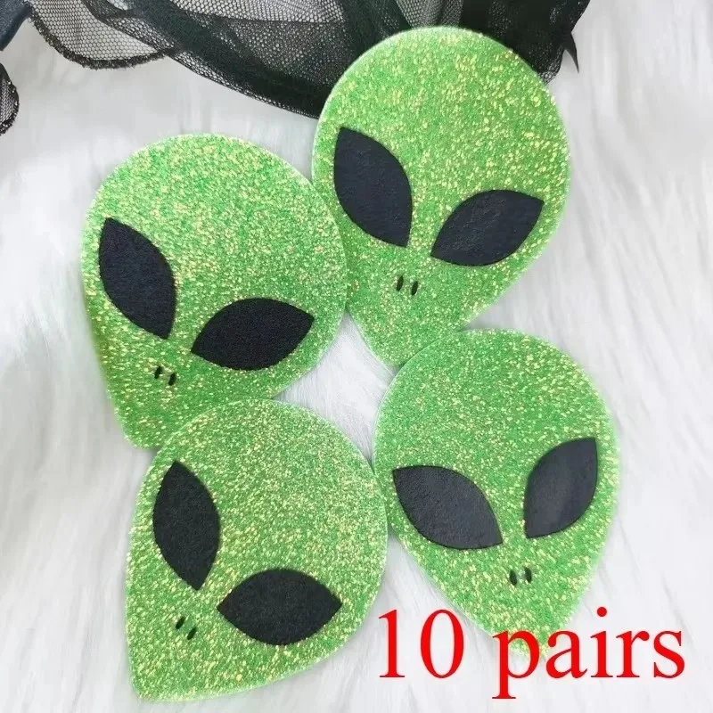 10 Pairs Invisible Disposable Breast Patch Clover Alien Women's Breast Lift Tape Chest Stickers Bar Nipple Covers