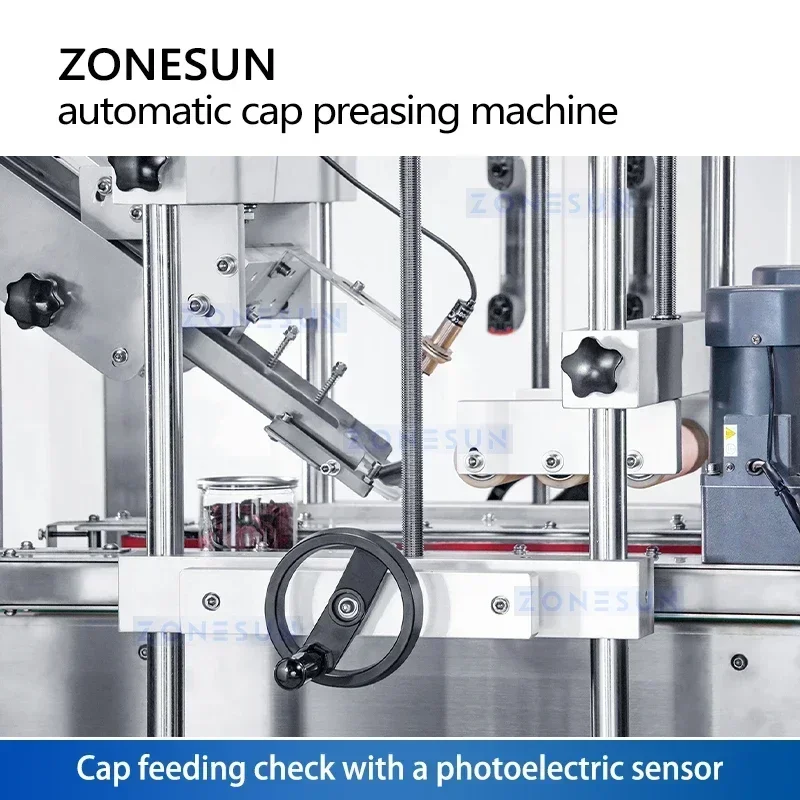 ZONESUN ZS-XG16D4 自動プレスオンキャップシーラー ボトルキャッピングマシン プラスチックボトル包装ライン用
