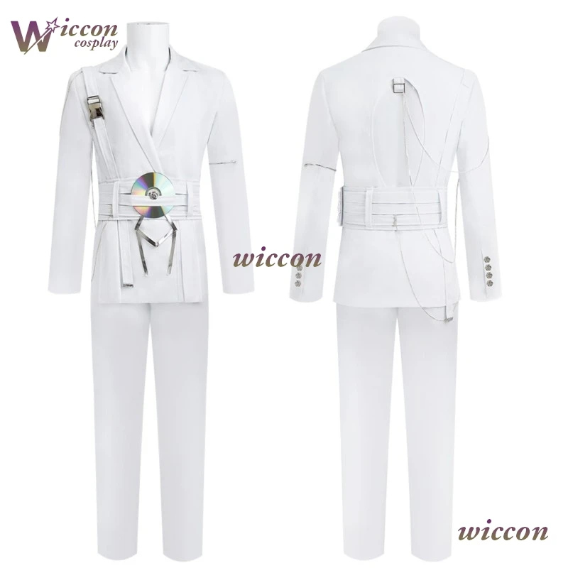 Anime Luka Cos Alien Stage Luka R7 Cosplay Costume Luka Wig Luka White Suit Blue Suit Halloween Party Role Play Outfit For Men — zdjęcie 3