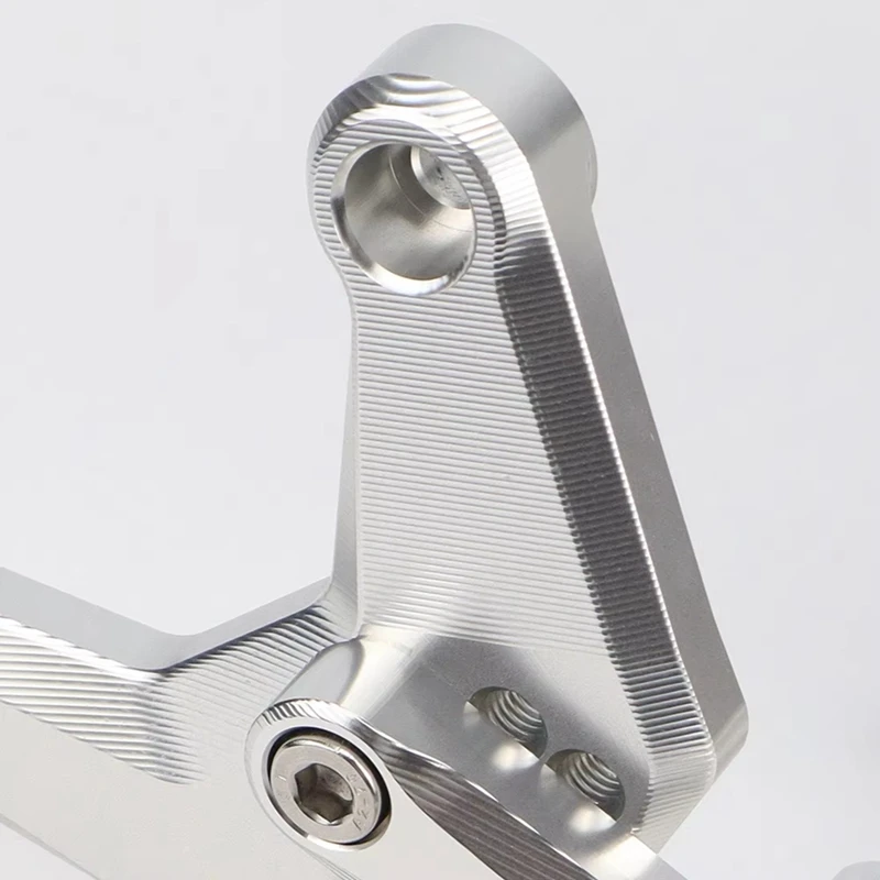Super Sale Raised Pedal Competition Modified Pedal Adjustable Motorcycle Components for Zhang Xue ZX500RR Silver