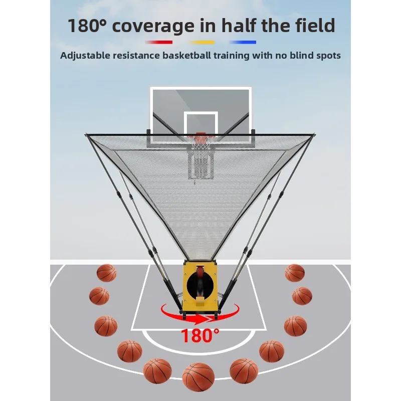 Return machine Arena training camp Continuous shooting training Free picking up the ball y