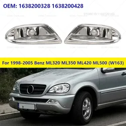 For 1998-2005 Mercedes-Benz ML320 ML350 ML420 ML500 (W163) Front Bumper Fog Light Lamp (Without Bulb) 1638200428 1638200328