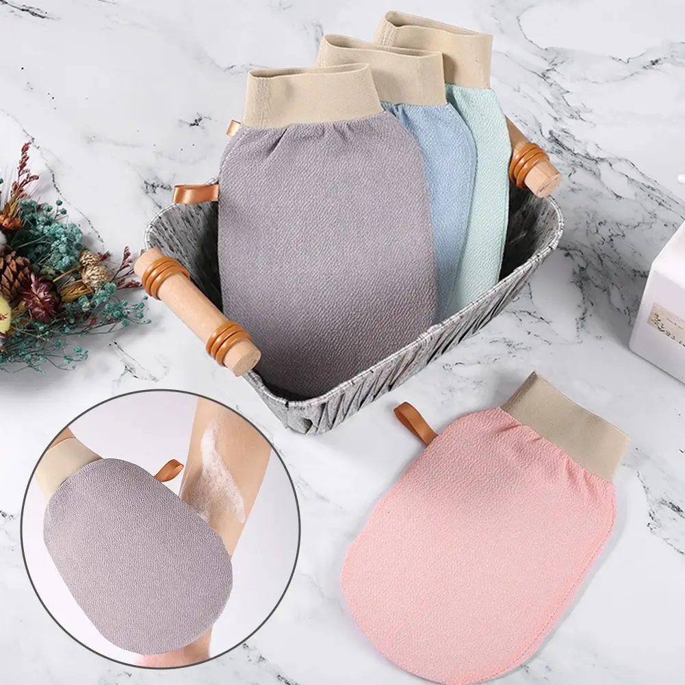 قفازات الجلد الميت حمام تقشير منشفة سبا التقشير فرشاة اغتسال تنظيف الجسم فرك ميت فرك منشفة استحمام رغوة الجسم مدلك #1