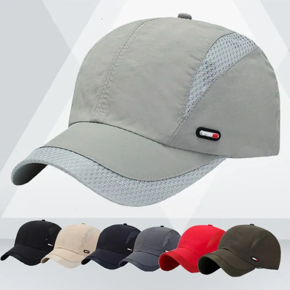 

Breathable Snapback Mesh Baseball Cap Sun Protection Ultra-Thin Quick Dry Cap Sun Cap Golf Cap Sports Hat Fishing