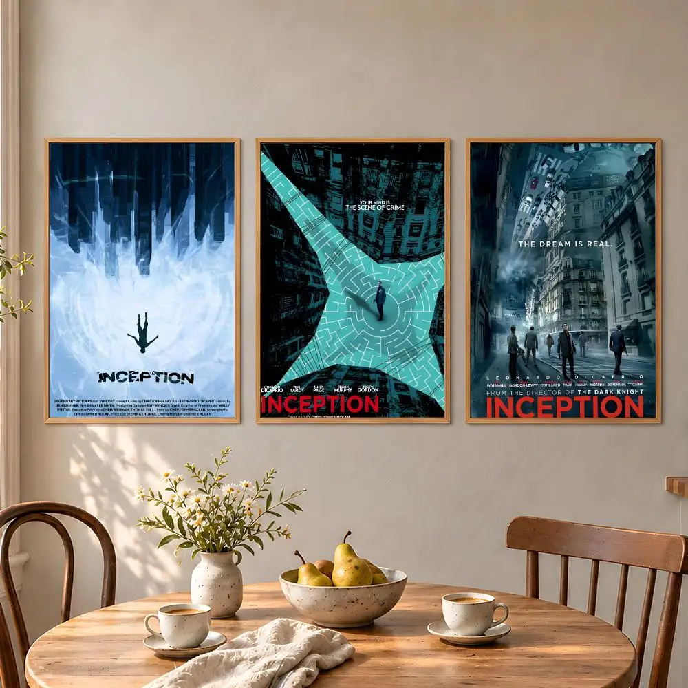 Movie Inception Cobb Totem Spinning Top Poster Aesthetic Wall Art Poster HD Waterproof PP Self Adhesive Bedroom Dorm Room Decor