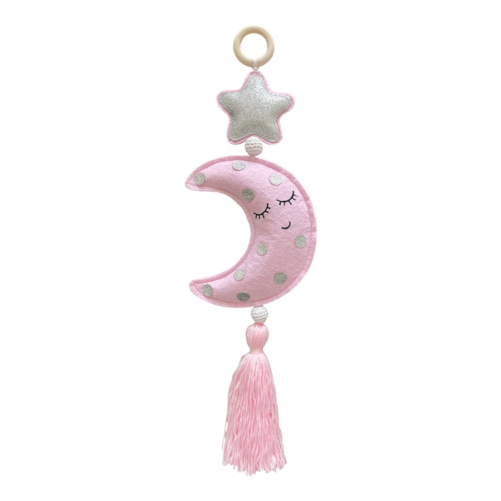 

Moon Star Felt Cotton Tassel Pendant Home Decorative Accessories Wall Hanging Ornaments for Kids Room Background Adorn