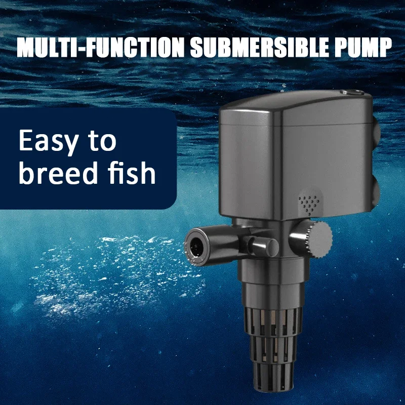 

Fish Tank Aquarium Submersible Pump 3-in-1 Pumping Oxygenation Circulation Pump Aeration Suction Multifunction Internal Air Pump