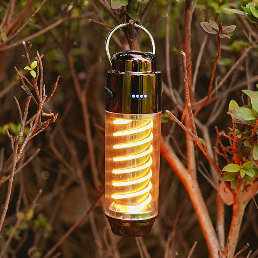 LED Emergency Light Dimmable Waterproof Garden Decoration Lamp USB Charging Multifunctional Energy-Efficient for Outdoor Travel