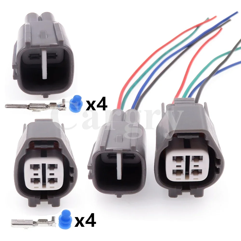 

1 Set 4P AC Assembly Car Oxygen Sensor Wire Harness Socket For Toyota 6189-0256 90980-11178 Auto Male Female Wire Connector