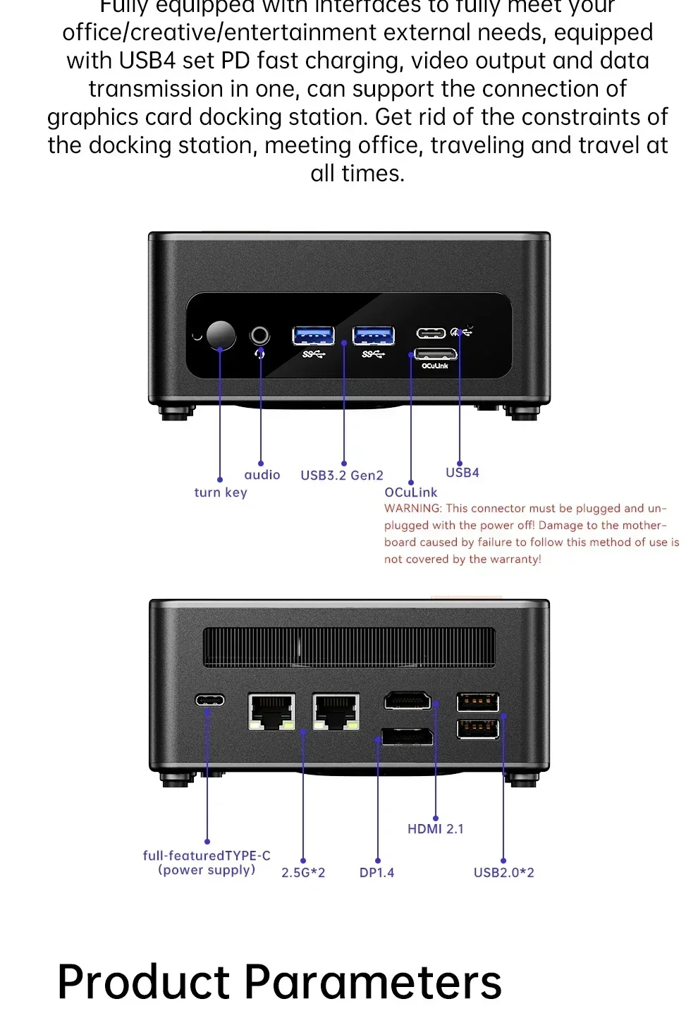 SZBOX GEM12 AMD Ryzen 7 8845HS/ R7 7840HS/R9 6900HX كمبيوتر صغير Windows 11 DDR5 32GB 1 تيرا بايت PCie4.0 NVMe SSD Wifi6 BT5.2 ألعاب كمبيوتر صغير