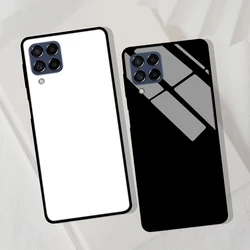 For Samsung M33 5G Case Cover Tempered Glass Cases for Samsung Galaxy M34 M14 M53 M54 M23 m30s M31S M12 A12 Hard Back Bumper