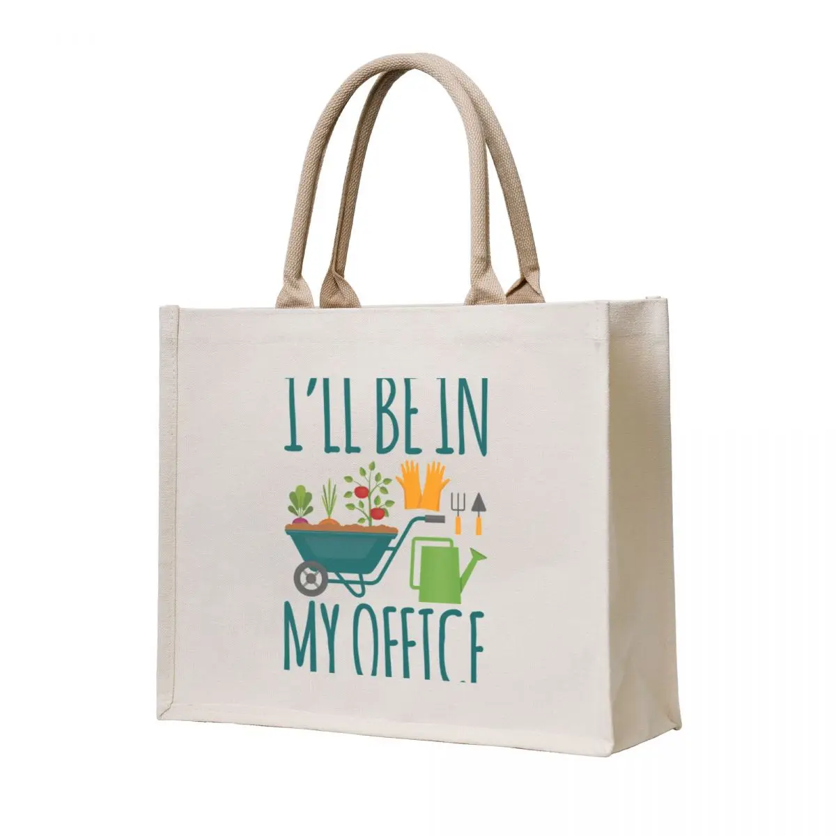 

Funny Gardening Design I'll be in My OFFICE Tote Bag Canvas tote bag canvas bags