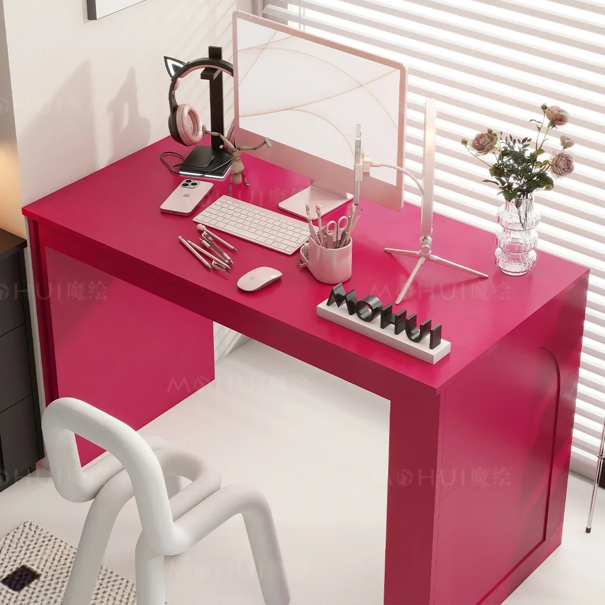 Fresh Simple Office Desk Can Store Writing Desk Learning Reading Office Exquisite Desk