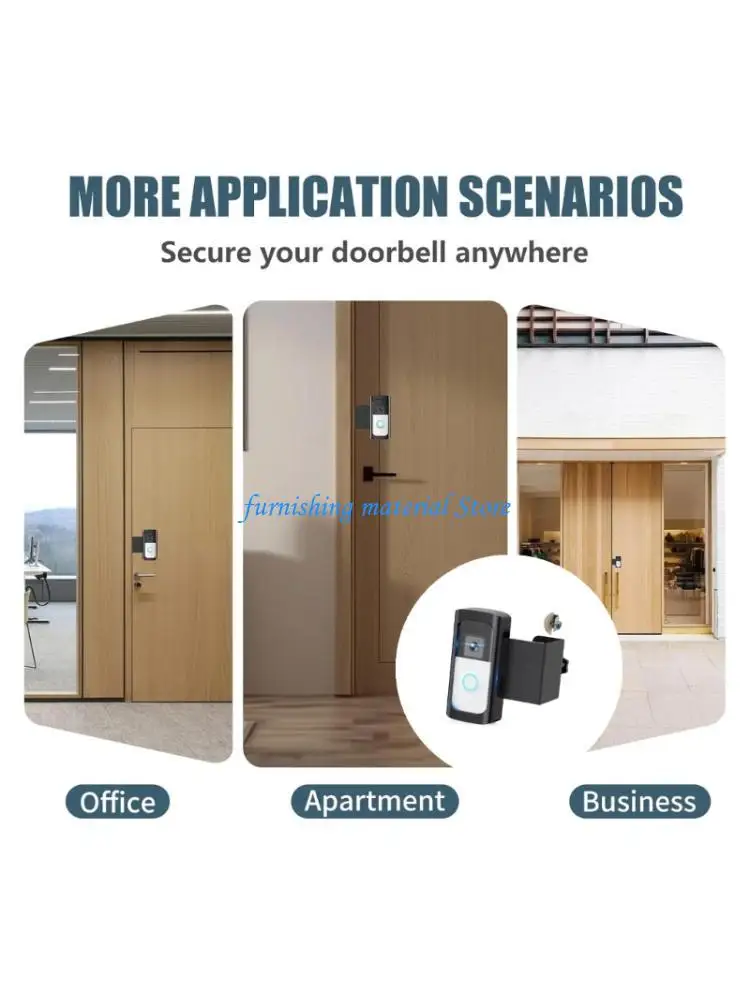 

Y5GD Universal Video Doorbell Mounting Set Includes All Necessary Installation Parts