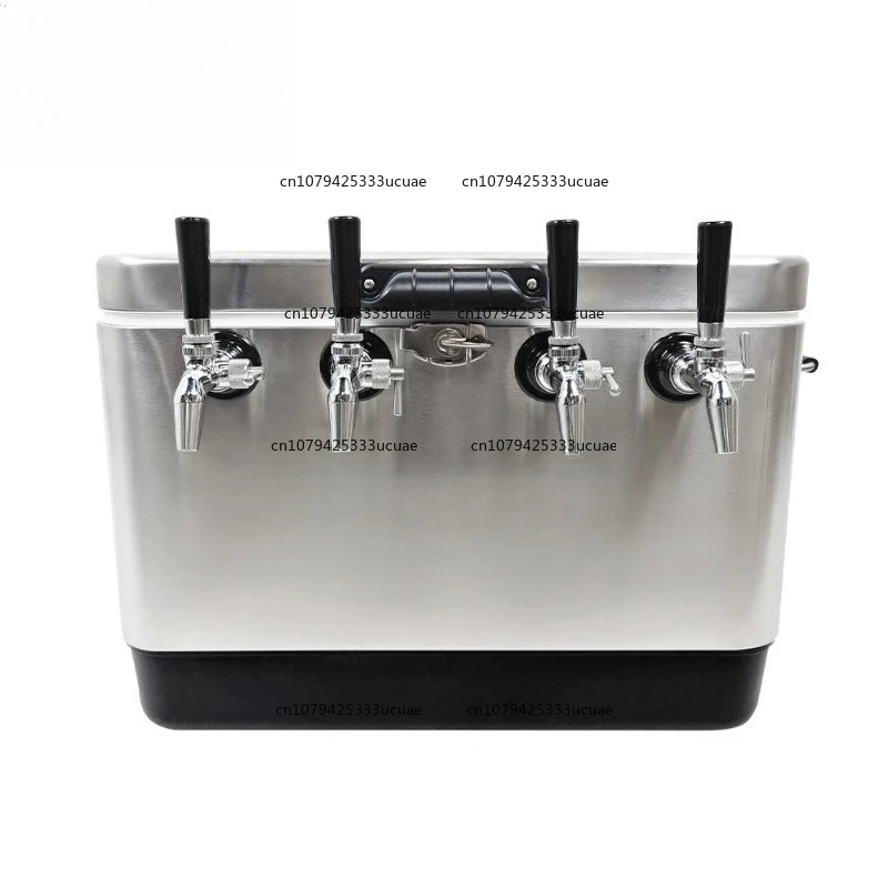 Four Tap SS Jockey Box Starter Kit Craft Beer Cooling Box with 4*Beer Tap (KL15523) Home Brewing