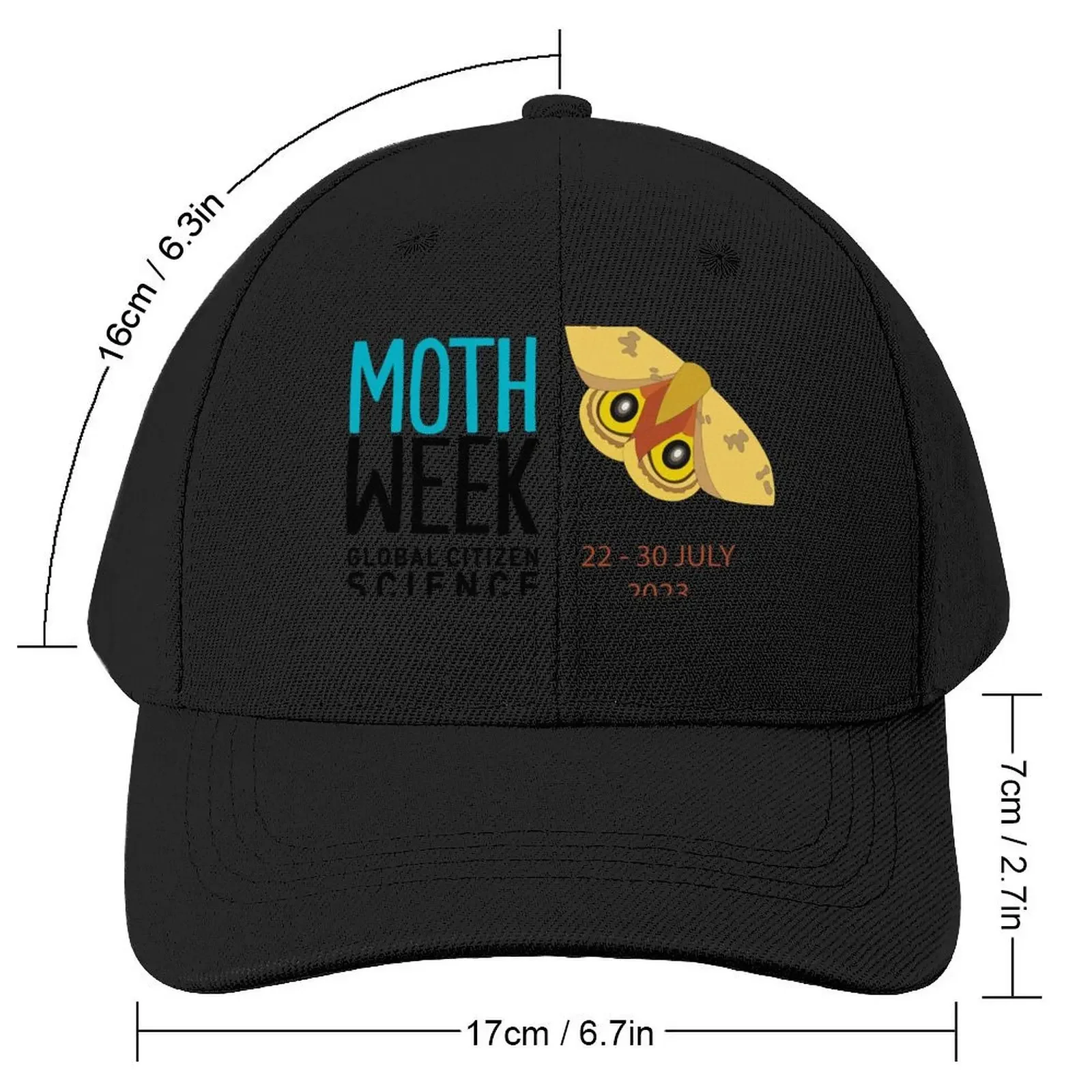 National Moth Week 2023 H Baseball Cap Rugby Cosplay Mens Women's