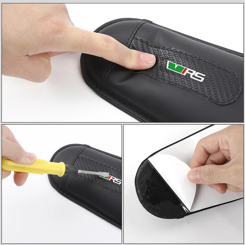 1Pc Car Car Knee Cushion Door Soft Armrest Elbow Pads Accessories For Skoda VRS Octavia Kamiq Kodiaq Karoq RS Superb Fabia Rapid view 5