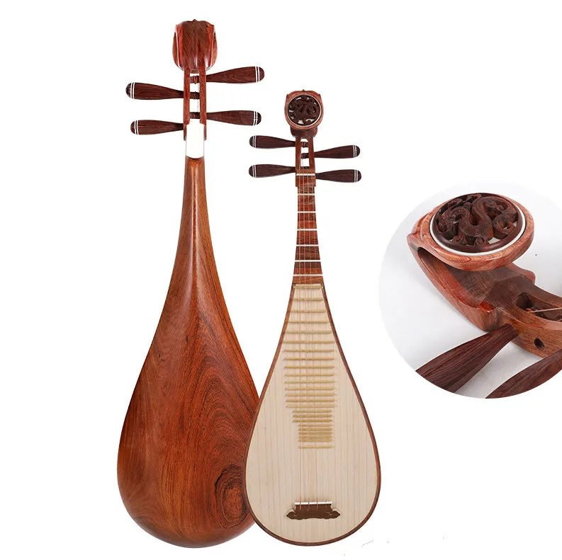 high-grade  lute chinese folk instrument pipa  lute  carved craft  suitable for  lute performer and beginners