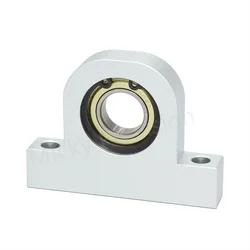 Economical Vertical Bearing with Housing Bearing Seat Parts Aluminum Bearing Fixed Seat Screw Optical Shaft Bearing Dia 6-30mm