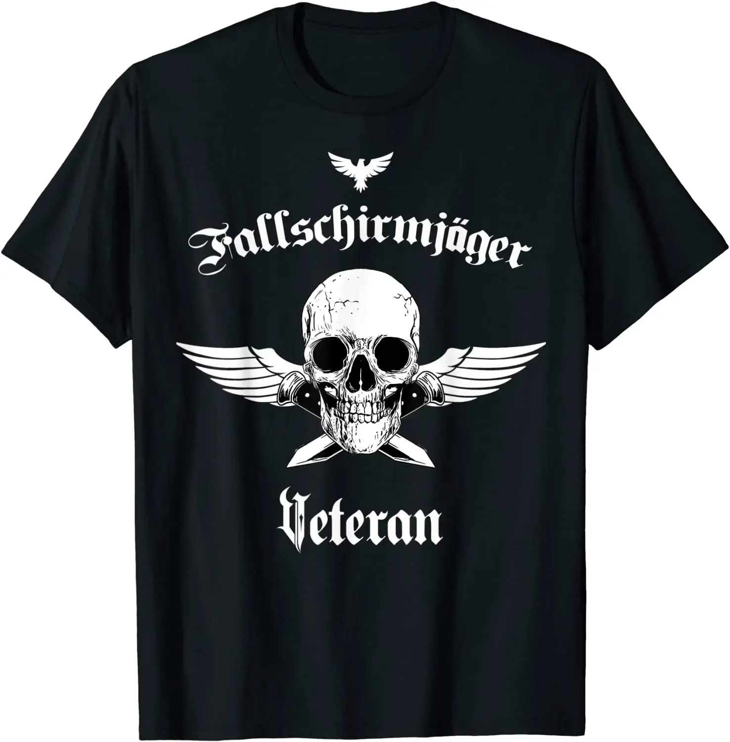 Bundeswehr Paratroopers Zeitsoldat Skull Veteran T-Shirt Short Sleeve Casual 100% Cotton O-Neck Summer Mens T-shirt Size S-3XL