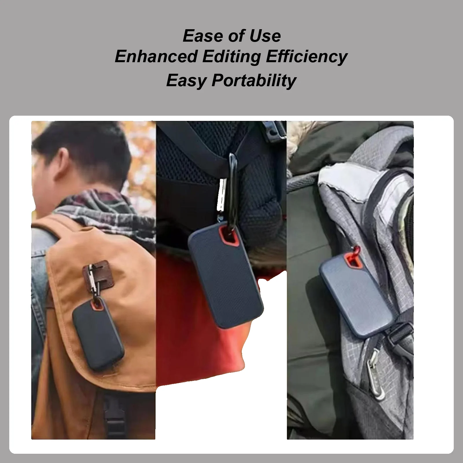 

Портативный жесткий диск 4 ТБ, компьютерный диск памяти, резервный привод для ноутбука, телефона, игры, фото, ПК, устройство передачи данных