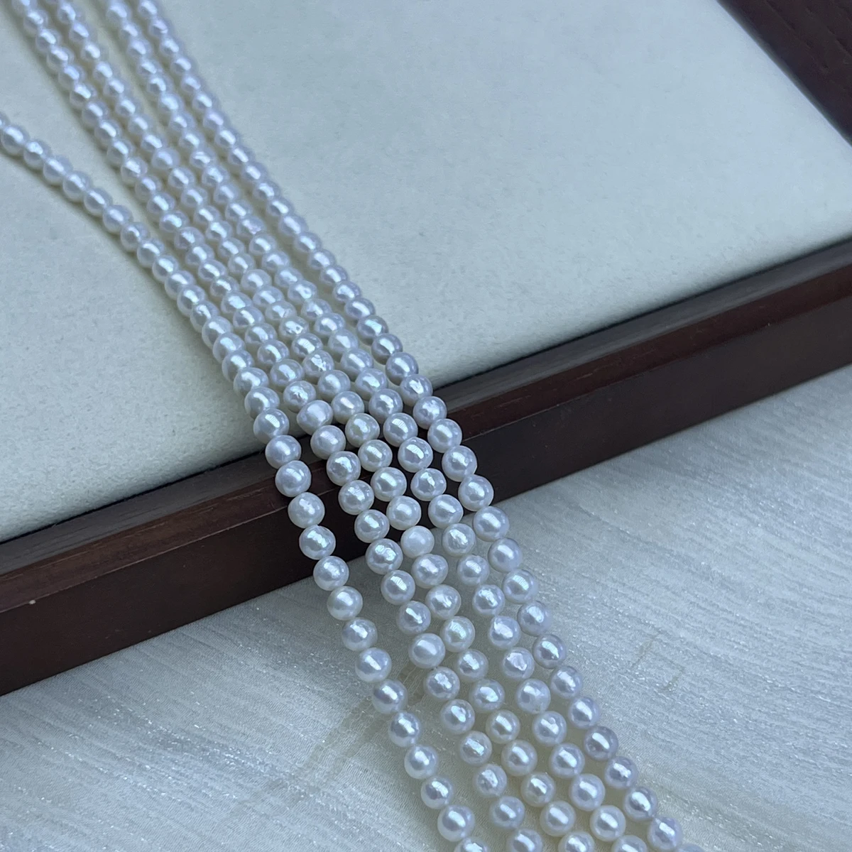 

5-5.5mmAAAA Natural Freshwater Round White Pearl Isolated Bead Jewelry Make DIY Necklace Bracelet Accessories Gift Women Wedding