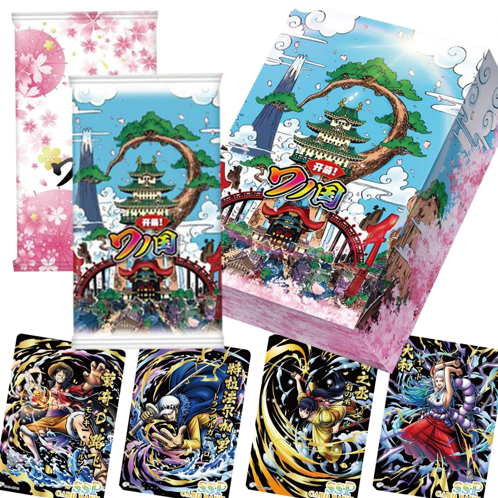

One Piece Anime Characters Cards Luffy Sanji Zoro Dazzling Cool Move Skills Close-up Diamond Flash Card Collection Kid Gift Toy