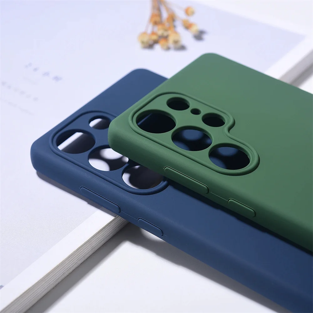 حافظة لهاتف سامسونج جالاكسي S25 Ultra S25+/Plus 5G من السيليكون السائل الناعم ورقيقة للغاية ومضادة للصدمات لهاتف سامسونج S25 مع صندوق