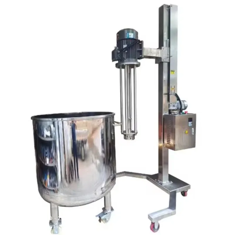 Factory Directly Mobile High Shear Emulsifier Machine High Efficiency Electric Lifting Dispersing Mixer