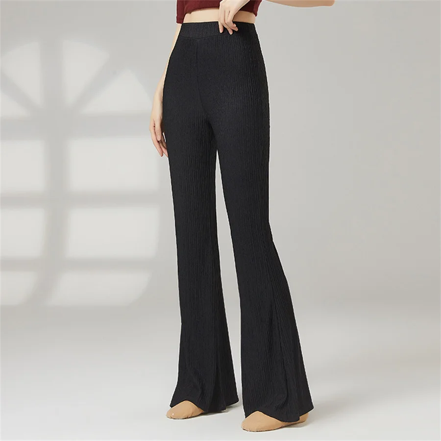 Pantalon de danse moderne à fond cloche pour femmes, Costume de Ballet élégant pour danse folklorique chinoise classique, Ensemble pour dames