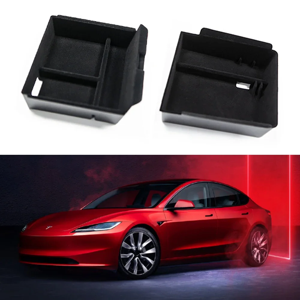 for Tesla Model 3 Highland 2024 Console Armrest Storage Box Collect Storage Organizer Car Storage Supplies Interior Accessories