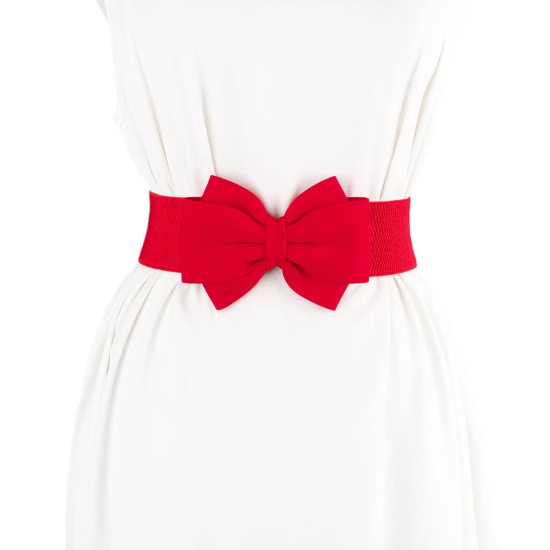 女性のためのバックル付きの伸縮性のあるウエストバンド,幅広のフェミニンなファッションアクセサリー