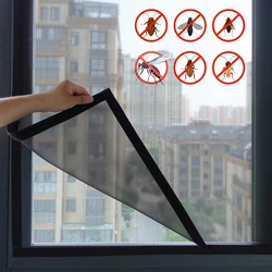 Black，Anti-mosquito window screen ，self adhesive window mosquito net summer insect proof door， mosquitonet for windows