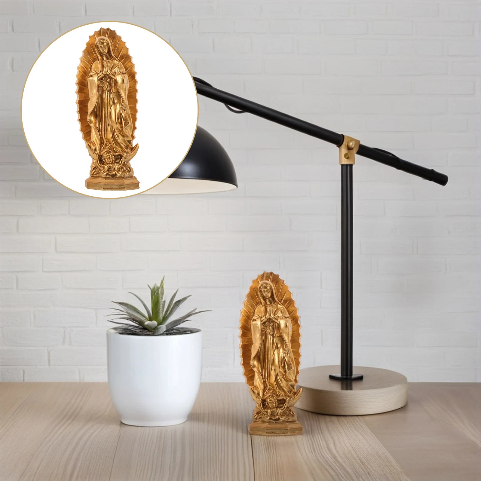 

Mary Resin Religious Statue Catholic Sculpture for Home Decor Living Room Office Church Our Lady of Sculpture