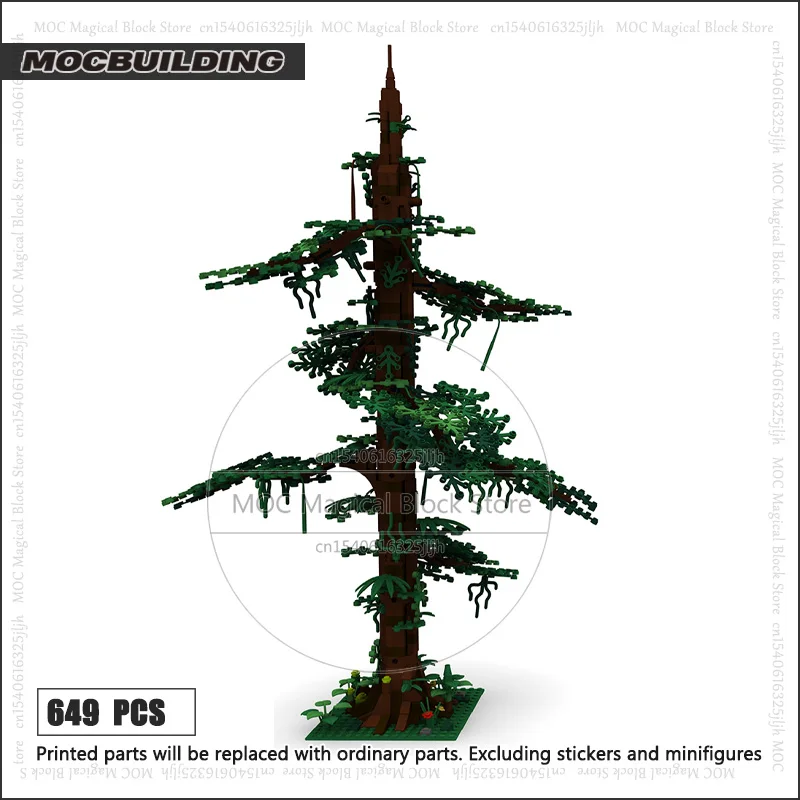 Filmscène Kasteel Bomen MOC Bouwsteen Dorp Diorama Display Model Technologie Bakstenen Architectuur Collectie Speelgoed Geschenken