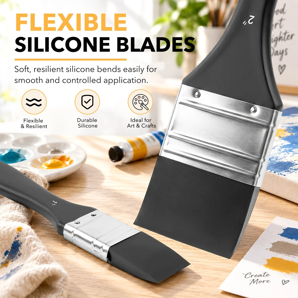 2pcs/Set Silicone Paste Spreaders;1