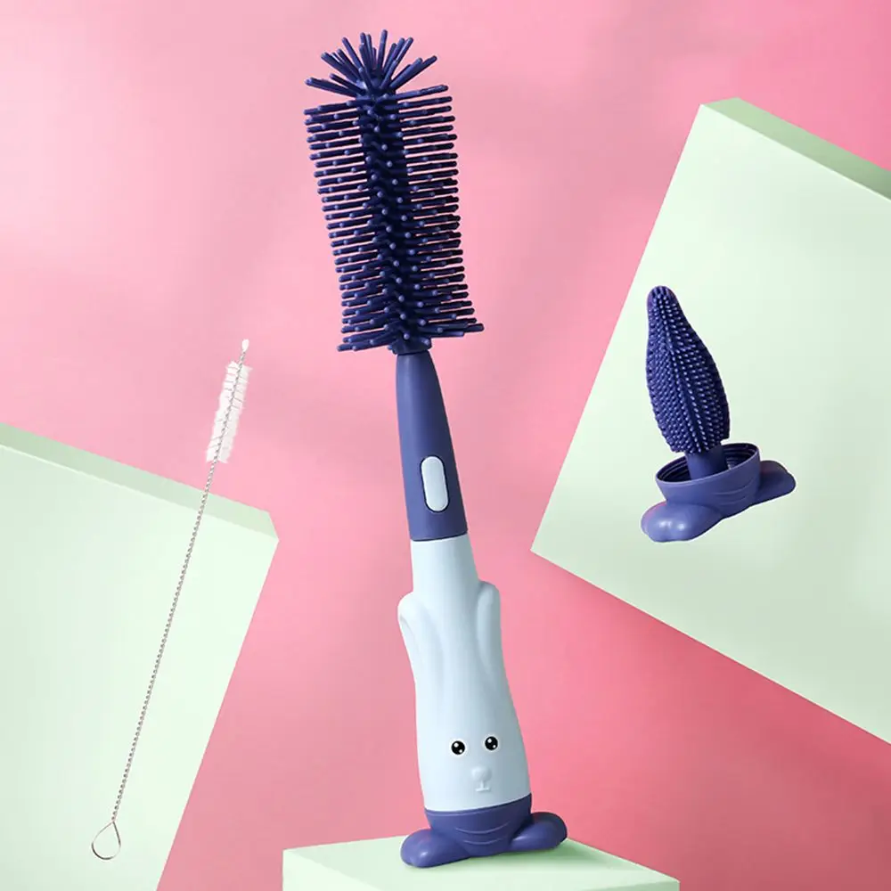 

Bottle Cleaner Soft Head 360 Degree Rotation Bottle Cleaning Brush Baby Bottle Brush Set Cup Cleaning Tool Water Bottle Cleaner