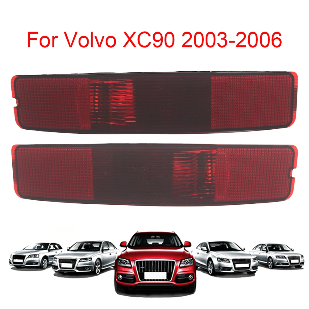 Lampu Rem Reflektor Belakang Bumper Merah Lampu Kabut Tengah Reflektor Mundur Lampu Rem Reflektor Bumper Belakang untuk Volvo XC90 2003-2006