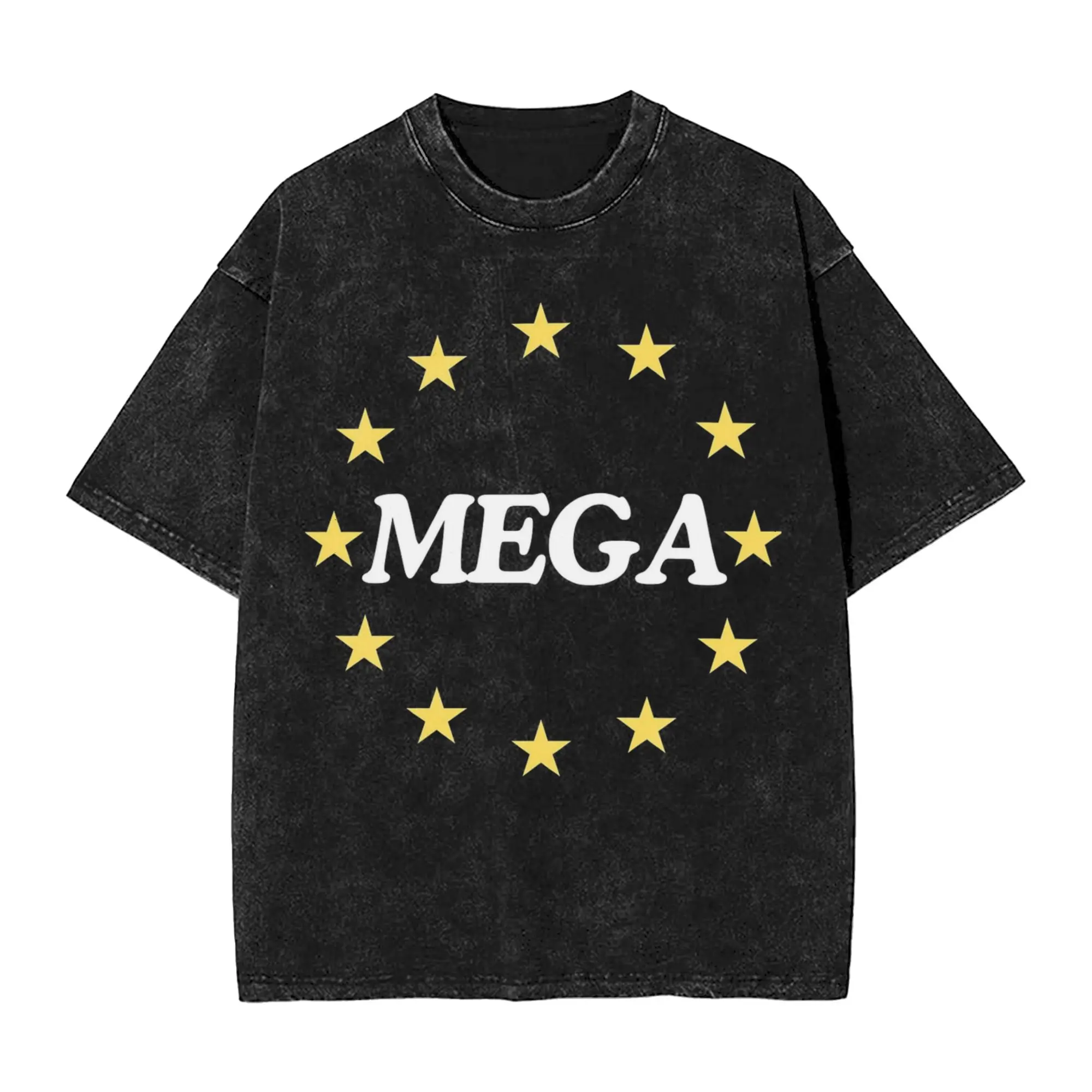 Make Europe Great Again mega Washed T Shirt Streetwear Hip Hop Novelty T-Shirts  Tee Shirt Men Women Short Sleeve Harajuku