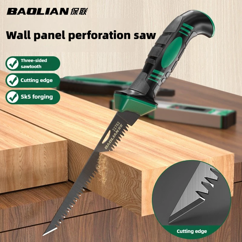 

BAOLIAN Handheld Manual Saw Wall Panel Saw Household Woodworking Saw Express Park Forest Garden Art Saw Gypsum Board Saw