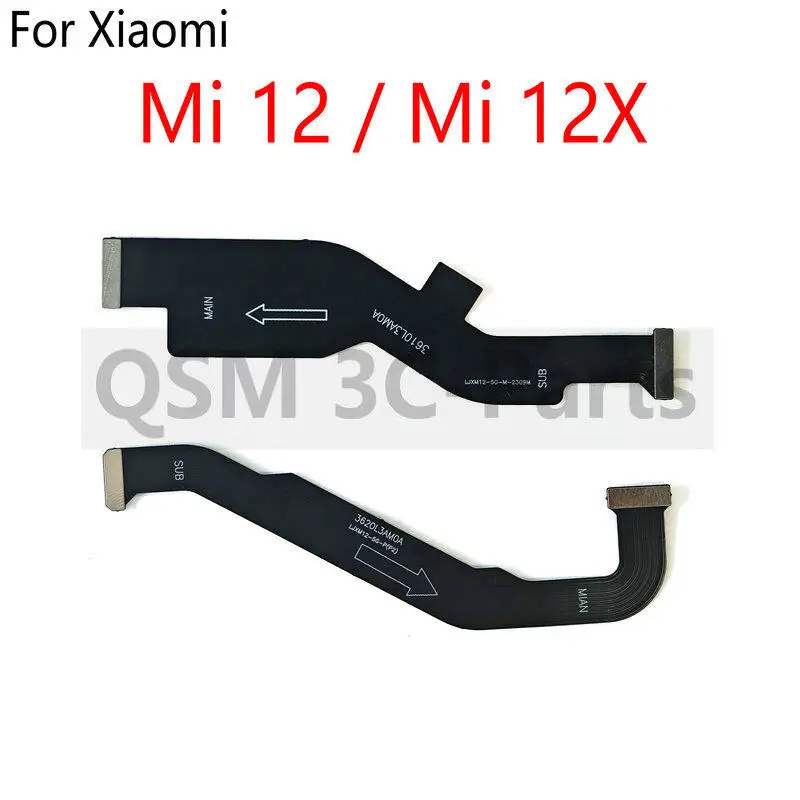 

Для Xiaomi Mi 12 / Mi 12X: Главный гибкий кабель материнской платы, гибкий кабель-коннектор LCD, запчасти для ремонта