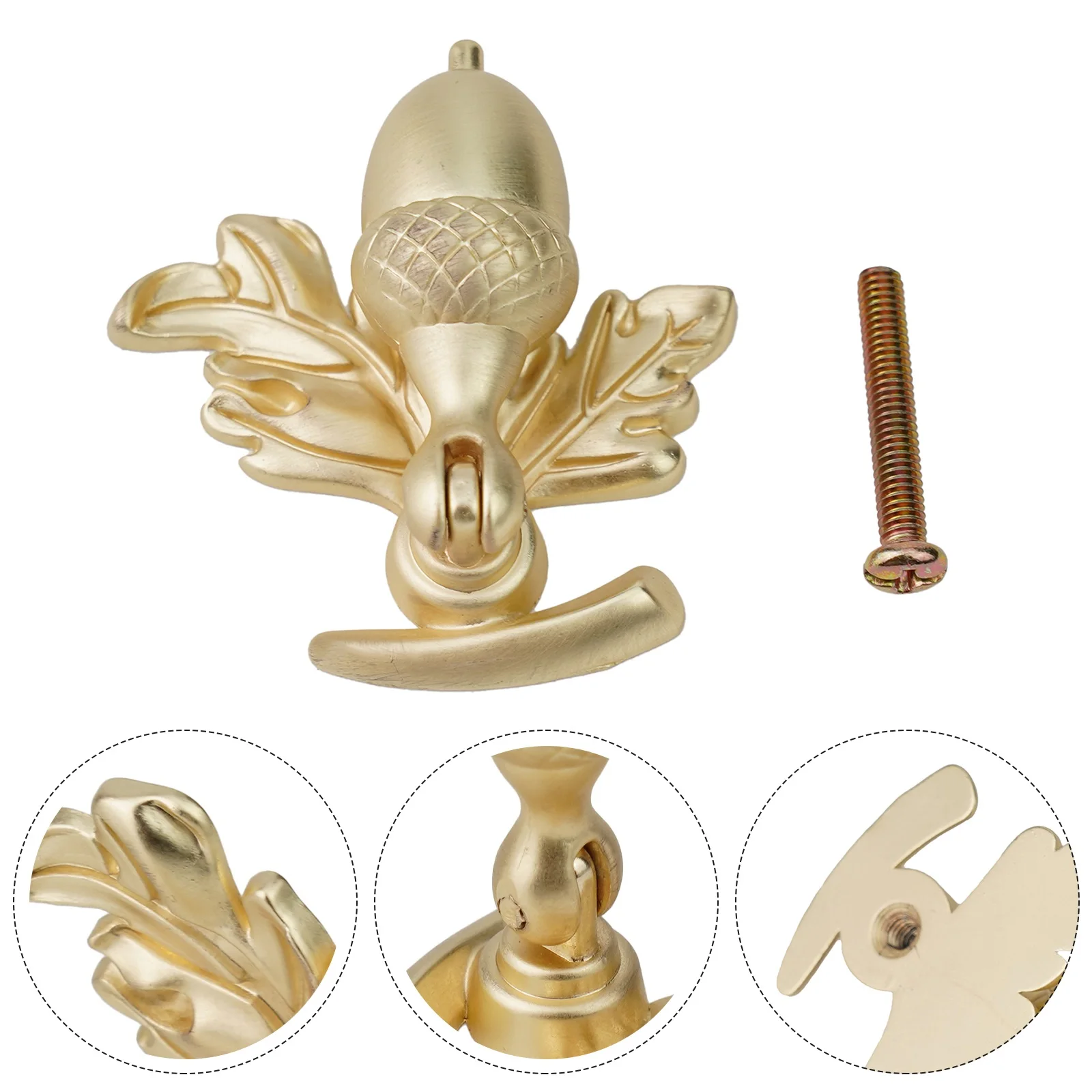 Classical Design Handle Drawer Knob Zinc Alloy Easy Installation Bedside Cabinet Drawers Classic Design S Acorn Bedside Cabinet