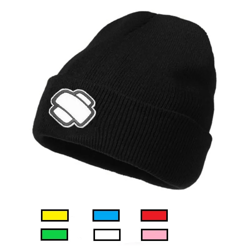 Unisex 6 Colors Cartoon Medical Band Aid Fabric Patch Embroidery Style Knitting Beanies Skull Hat Outdoor Warmth Cold Cap W223