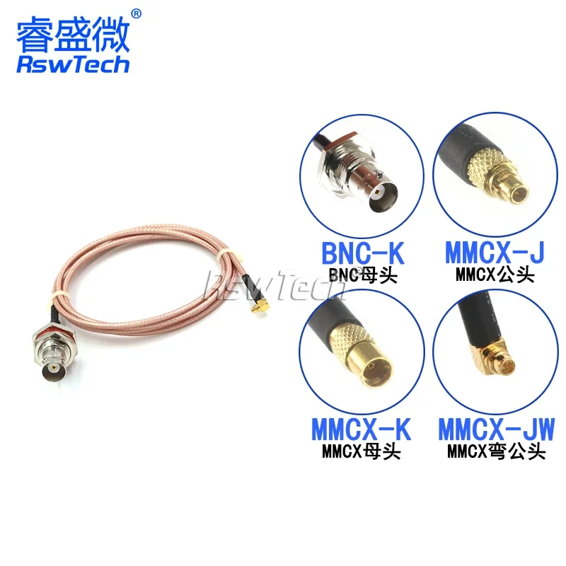 1PCS Bnc To Mmcx Ad…