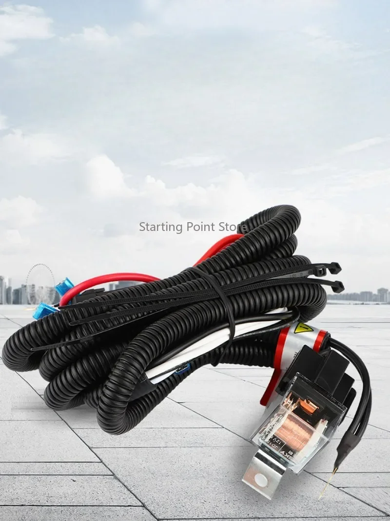 Suitable for Car 12V Horn Relay, Motorcycle Snail Bowl Type Electric Horn One To Two Modification Line