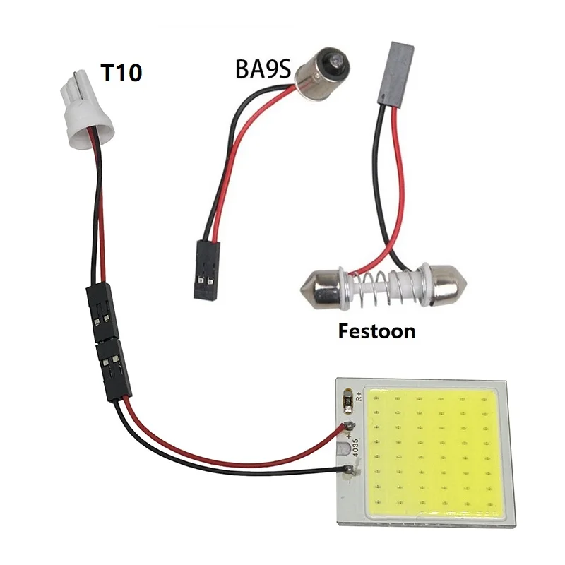 18/24/36/48smd White Reading Lamp led T10 Bulb led Car parking BA9S LED Auto Interior Panel Light Festoon Lamp